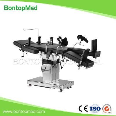 Hospital Operation Room Equipment Stainless Steel Multifunctional Electric Hydraulic Operating Bed Adjustable Surgical Operation Table