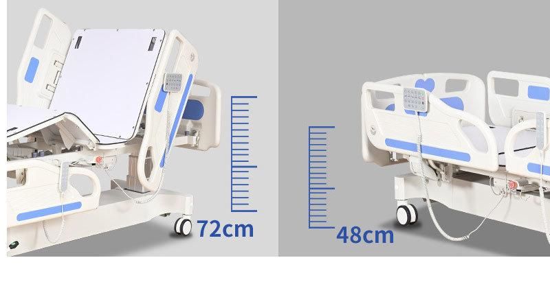 Medical Bed Five-Function ABS Medical Bed with X-ray Multifunctional ICU Electric Bed Hospital Bedwith CE/FDA Approved