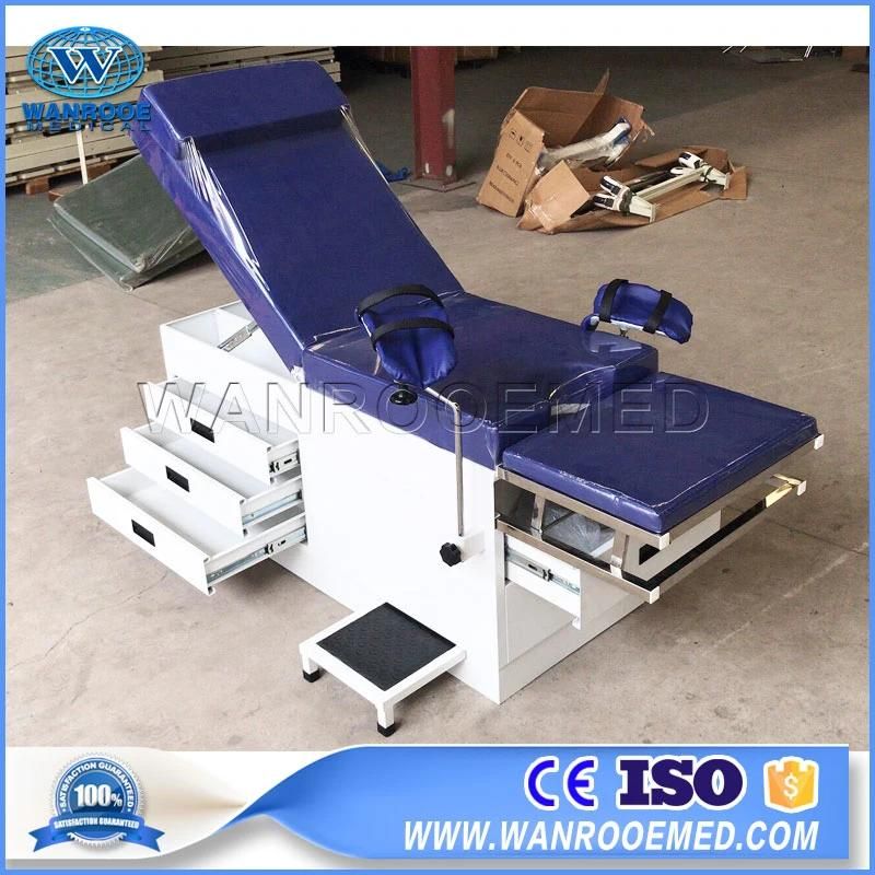 a-S106A Hospital Gynecological Obstetric Therapy Delivery Examination Table with Drawers