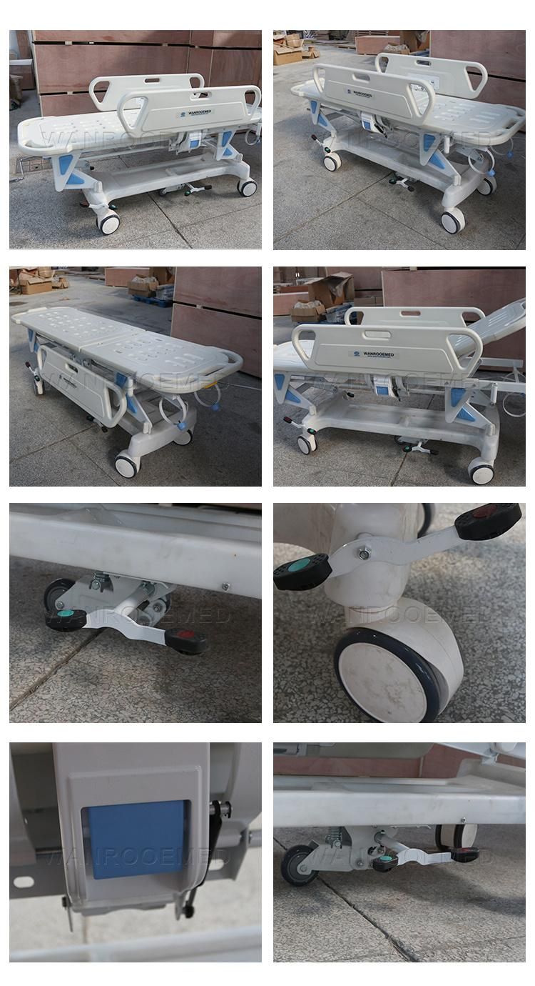 Bd111 Hospital Medical Device Emergency Manual Patient Transfer Trolley Stretcher
