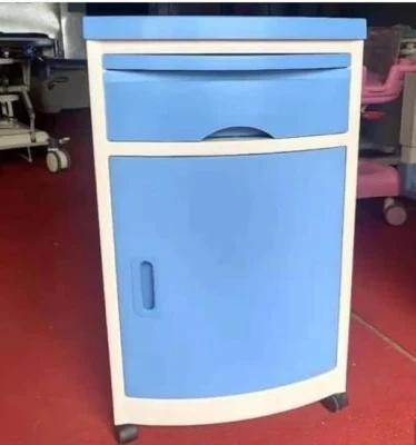 ABS Hospital Cabinet Hosital Bedside Table with Towel Hanger