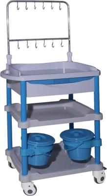 Hospital Medical Treatment Nursing Trolley for Sale