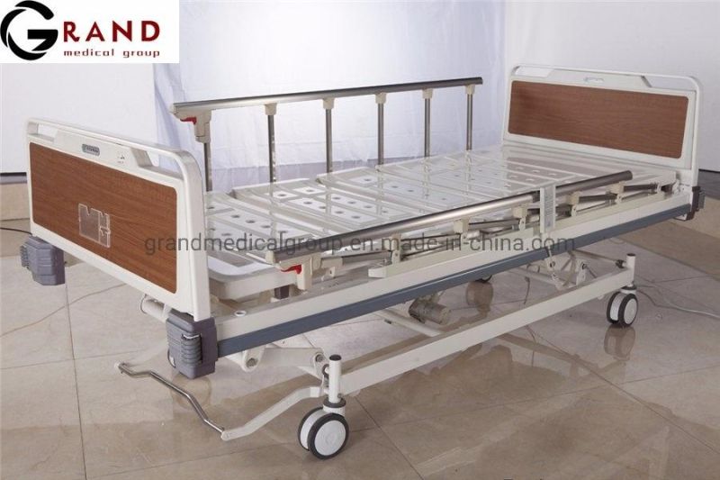 Hospital Patient Bed Medical Bed Hospital Furniture Medical Manual Double Shake ICU Nursing Patient Bed