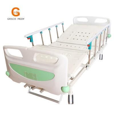 Medical Supplies Equipment 3 Crank Manual Hospital Bed 3 Three-Function Caster Manufacturer Selling in India