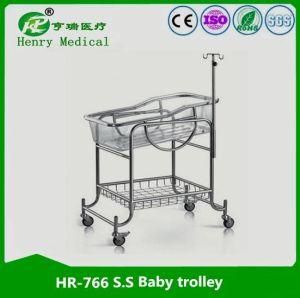 CE&ISO Newborn Baby Trolley/S. S Baby Cot/Infant Bed