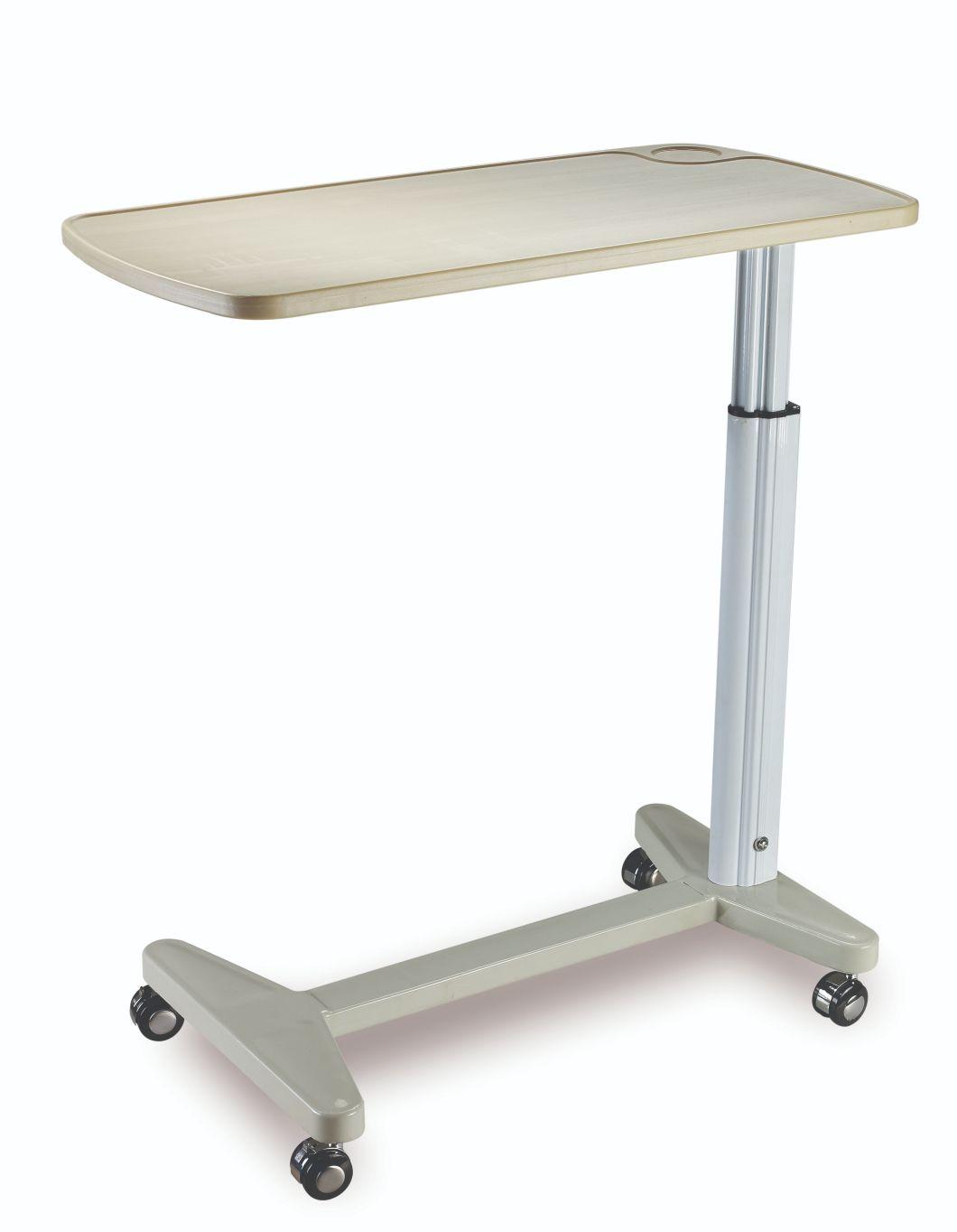 Movable ABS Top Adjustable Bedside Table for Hospital