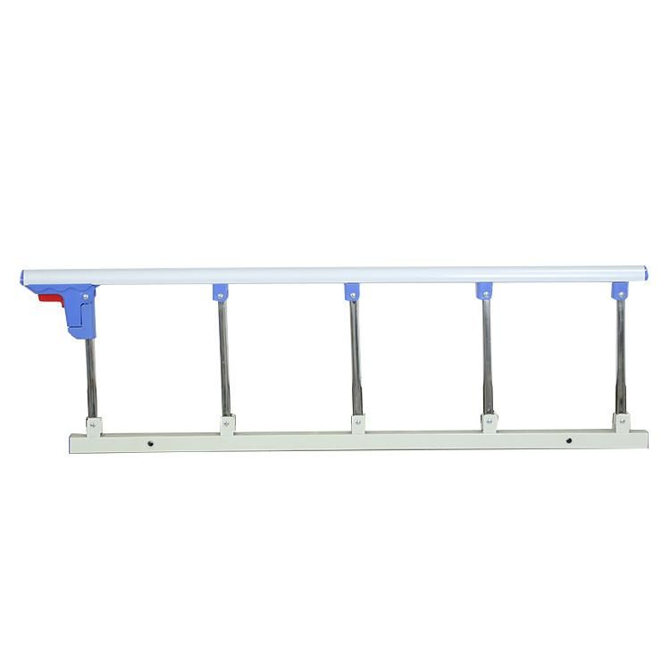 Nursing/Medical/Patient/Fowler/ICU Bed Manufacturer ABS Two Cranks Manual Hospital Bed with Mattress and I. V Pole