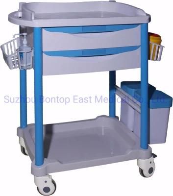 Color Optional ABS Mobile Medical Treatment Medication Changing Trolley/Cart