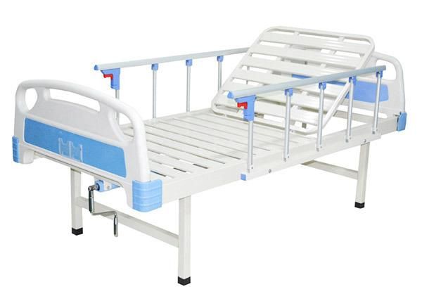 Hospital Bed with Guardrail, Manual One Crank Bed (PW-C01)