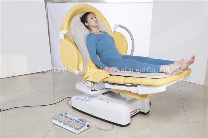 Medical Hospital Gynaecological Obstetric Electric Delivery Bed with Wheel