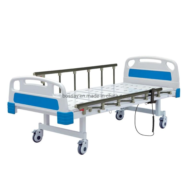 Medical 2 Function Manual Hospital Patient Bed with Double Cranks