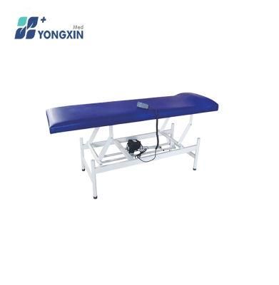 Yxz-002 Powder Coated Steel Frame Electric Examination Couch with Rubber Feet
