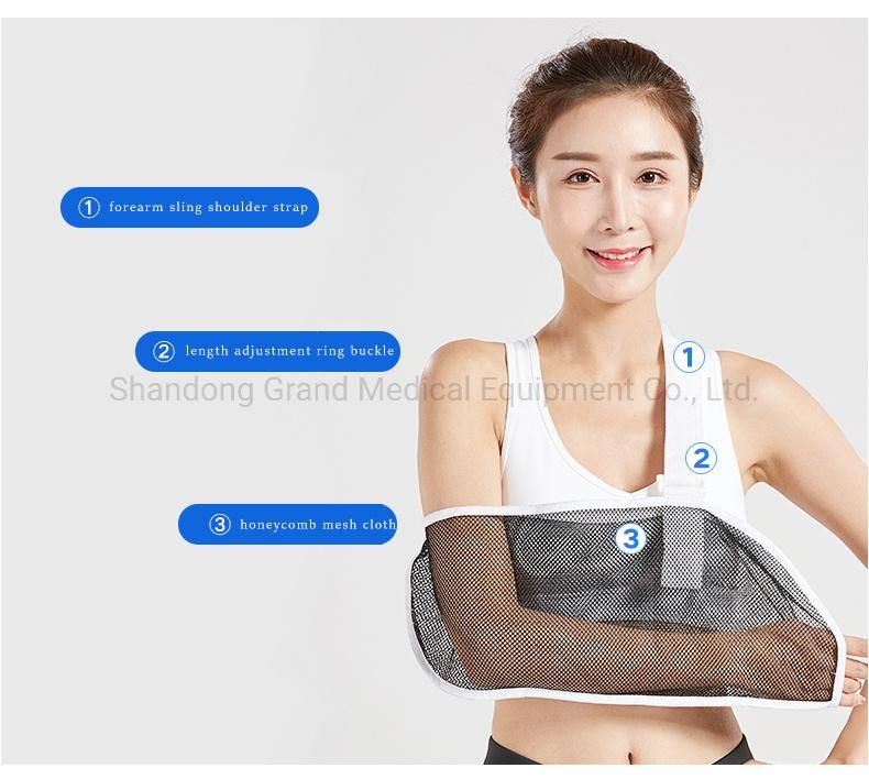 Breathable and Comfortable Meidcal Arm Brace Support for Nursing of Injured Arm