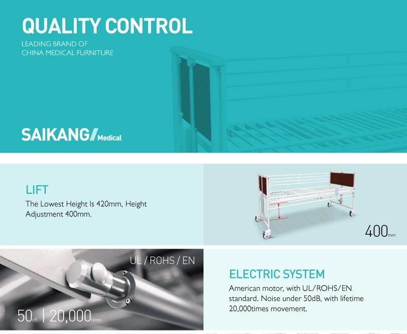 FDA Certification Electric Foldable Bed in Hospital