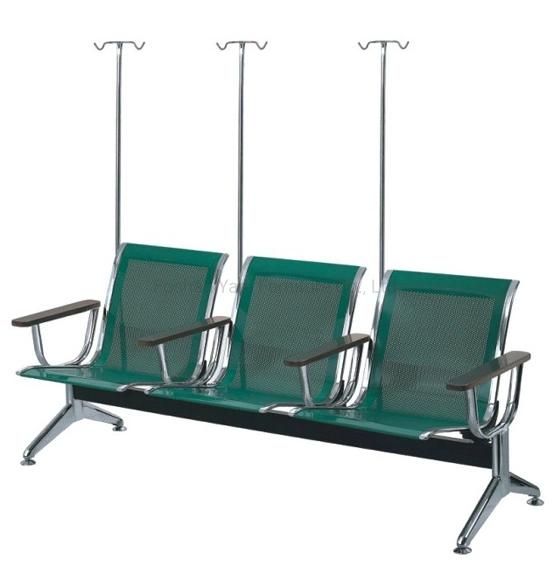 Hospital Waiting Chair with Medicine IV Pole (YA-J128)