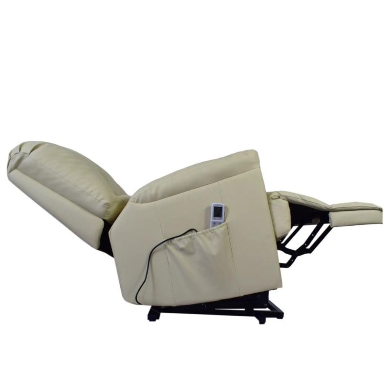 Jky Fabric Power Electric Mobility Riser Lift Recliner Chair Reclining with Tray Table and LED Lights for The Elderly