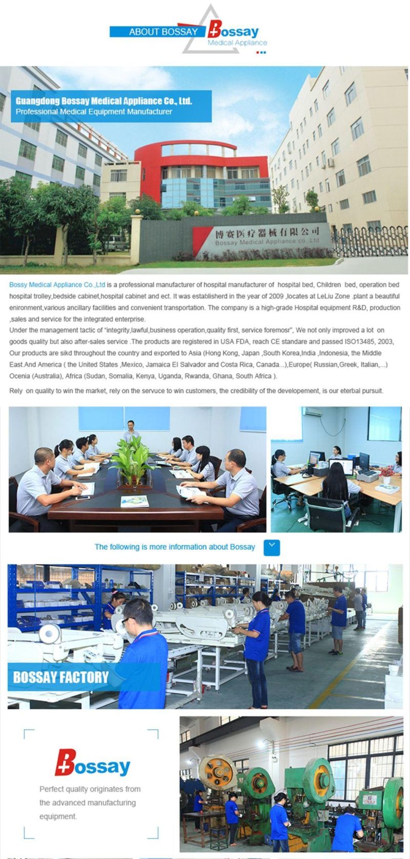 Medical Furniture Equipment Multi-Function Electric 5-Function Five Position Hospital Bed