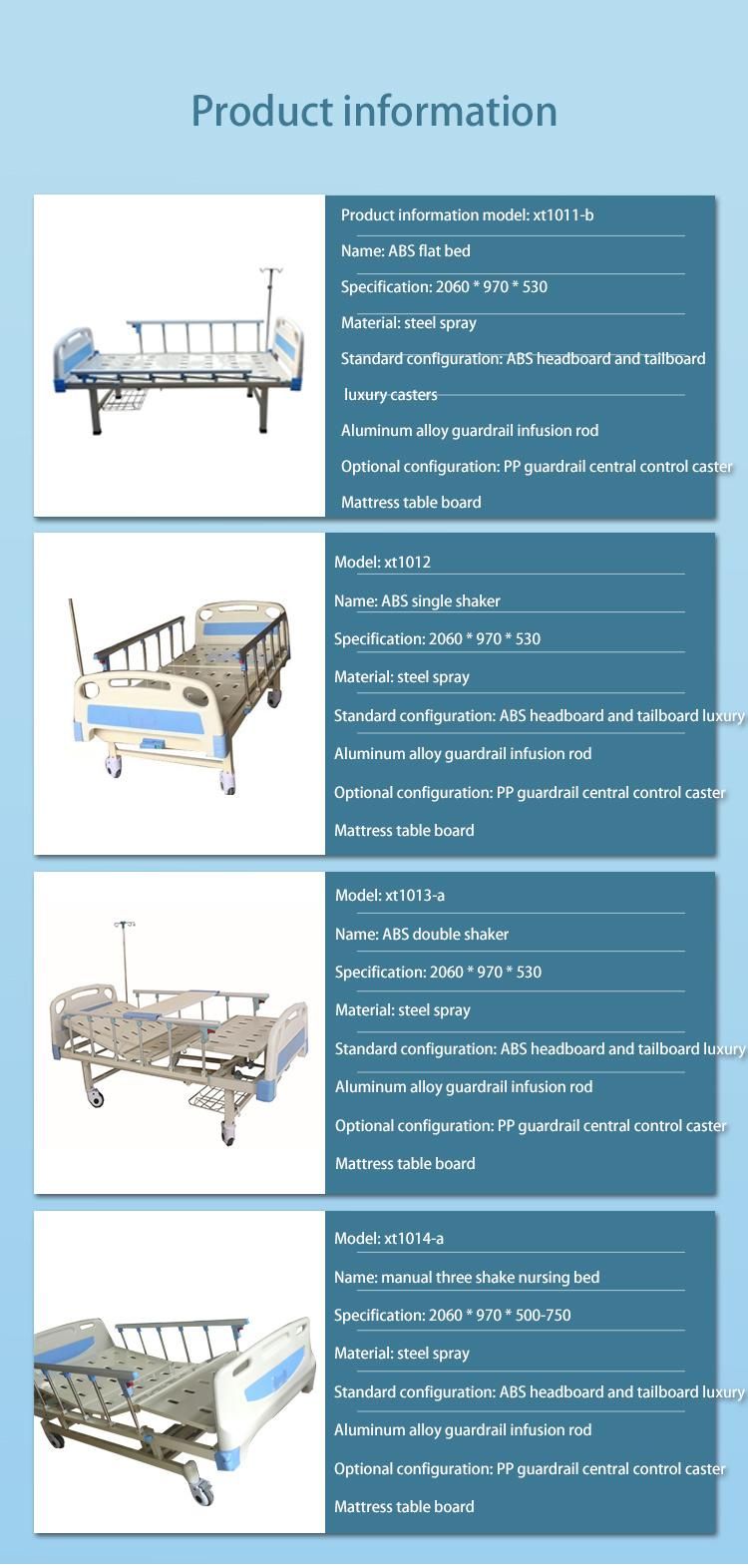 High Quality Medical Manyal Multi Funcitons Turn Nursing Folding ICU Patient Electric Hospital Nursing Bed
