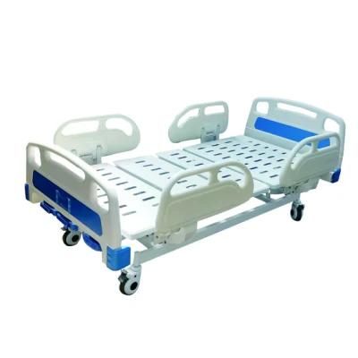 Ce ISO Approved Three Crank ABS Side Rails Patient Bed