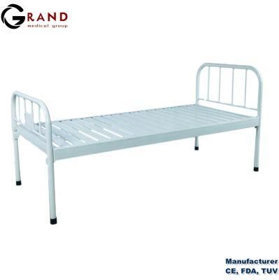 Cheap Price Hospital Stainless Steel Economic Nursing Patient Clinical Flat Bed