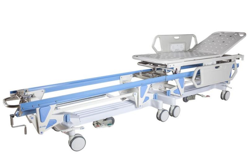 Medical Emergency Patient Transfer Stretcher Manual Surgery PE Docking Cart for Operating Room