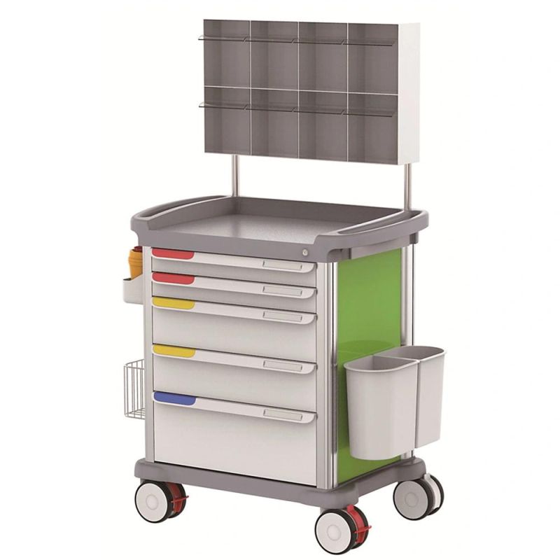 Hot Sale Hospital Furniture Crash Medical Emergency Trolley Cart