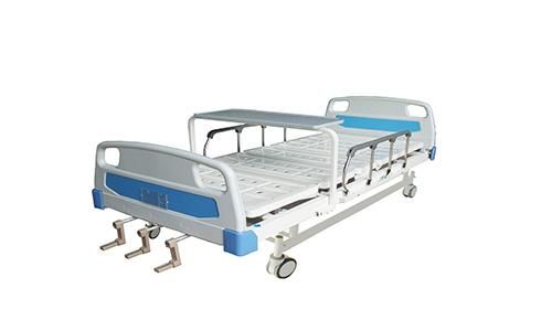 High Quality Manual 2 Cranks Perforated Plate Hospital Bed