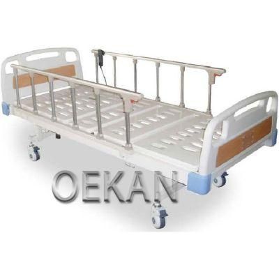 High Quality Hospital ABS Folding Two Function Nursing Bed Medical Electric Adjustable Bed