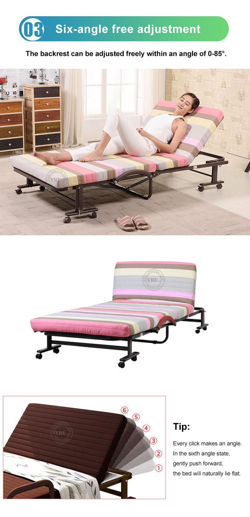 Manufacturers Wholesale Folding Hospital Beds Steel Furniture Adjustable for School