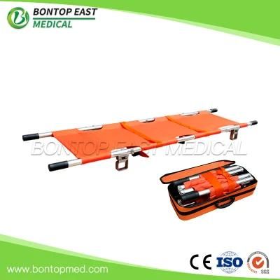 Hospital First Aid Folding Stretcher Aluminum Folding Stretcher