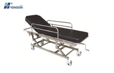 Yx-1 Stainless Steel Stretcher Trolley for Hospital