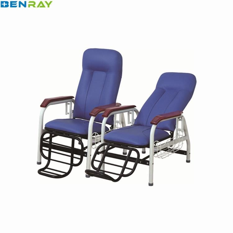 Hospital Chair Medical Patient Transfusion Infusion Chair with IV Pole Hospital Furiniture Transfusion Chair Fixed