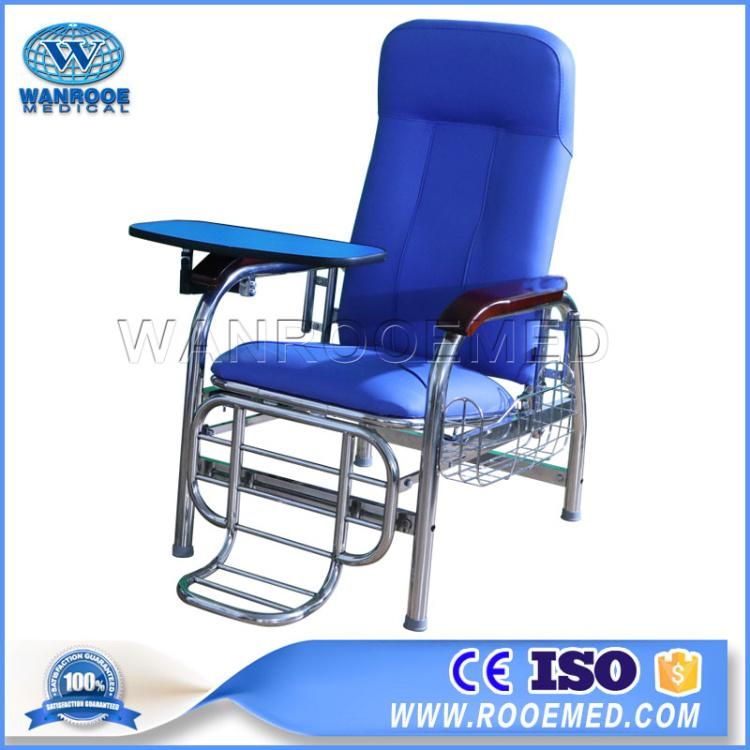 Hospital Manual Dialysis Recliner Patient Seat Push Back Transfusion Infusion Therapy Chair