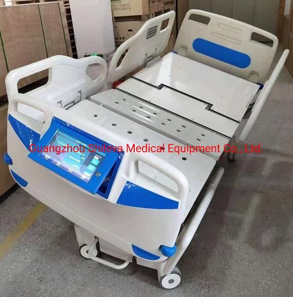 Multifuctional Five Functions Electric Hospital Bed with CPR and Weighting