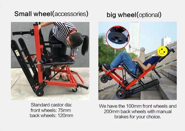 Ydc-Cl3 New Cheap Foldable Wheel Chair Electric Stair Climber Stair Climbing Wheelchair for Patient and The Elderly Factory