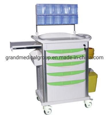 Factory Price Hospital ABS Medical Anesthesia Trolley