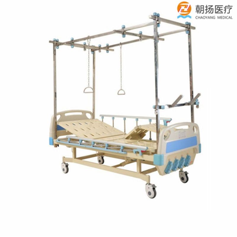 Medical Equipment Osteopathic Examination Beds Four Crank Manual Orthopaedic Hospital Bed