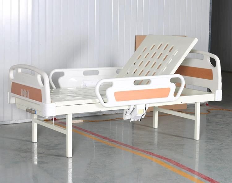 Single Crank Function Manual Adjustable Hospital Furniture Patient Care Medical Hospital Nursing Bed