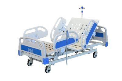 Factory Price Electric Hospital Bed, 3 Cranks Manual Bed with Five Functions, American Motor, Customized Height and Size, CE ISO Marked