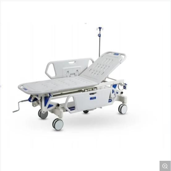 High Quality Aluminum Manual Ambulance Patient Transfer Stretcher with Wheels