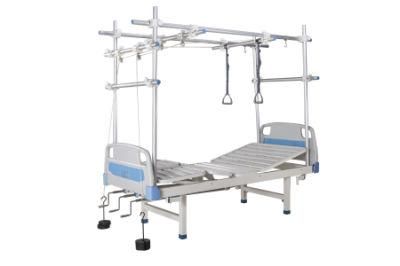 ABS Medical Hospital Equipment Orthopedic Traction Two Function Mobile Hospital Bed for Medical Supply