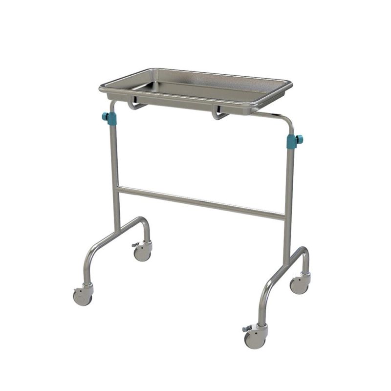 Surgical Equipments Mayo Trolley Operation Medical Tray with Casters