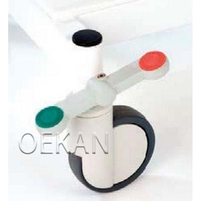 Oekan Hospital Use Furniture Medical Foldable Bed Wheel