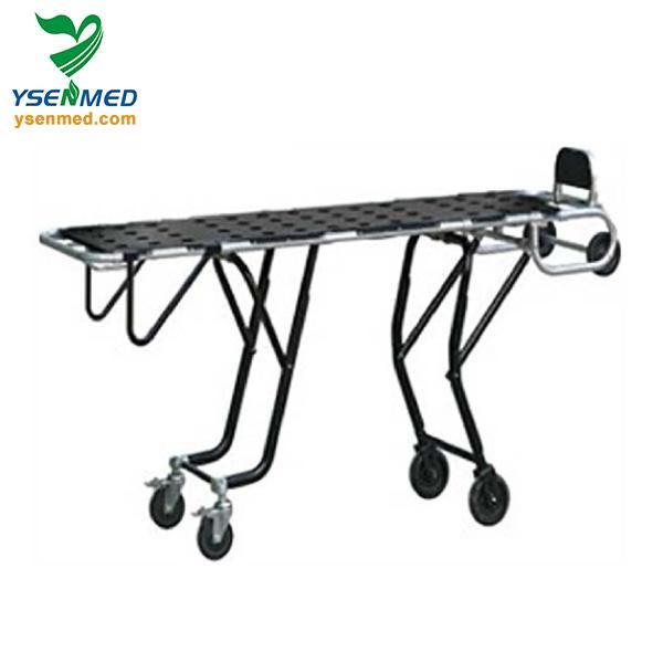 Ystsc152 Medical Equipment Folding Corpse Transport Trolley Cart Funeral Heavy Duty Mortuary Cot