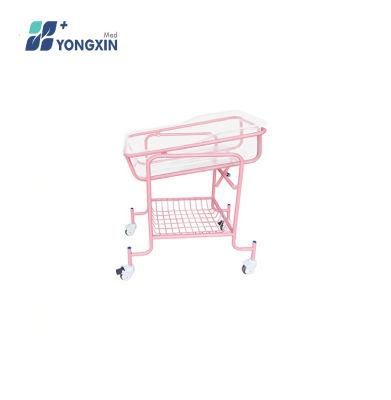 Yx-B-2 Hospital Device Powder Coated Steel Baby Bed