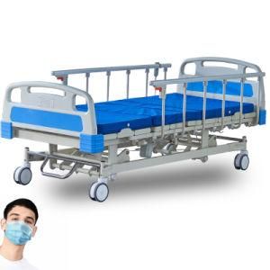 Raydow Medical Adjustable Backrest Multifunction Locking Device IV Pole Electric Hospital Bed Sale to Dubai