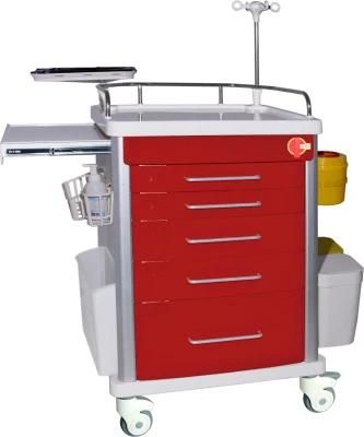 Mn-Ec007 Crash Cart Hospital Furniture Patient Trolley