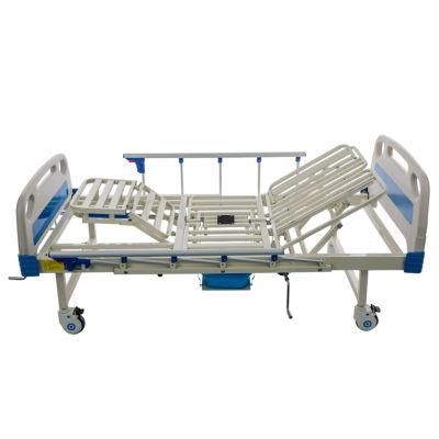 CE Best Quality 5 Function Manual Hospital Bed for ICU