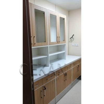 Oekan Hospital Furniture Wooden Medicine Storage Cabinet for Pharmacy Using