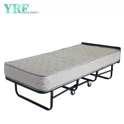 Hotel Folding Bed Spare on Wheels Rollaway Sturdy Metal Frame Twin